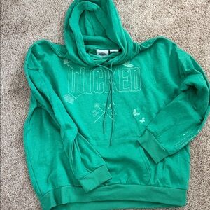 Wicked Graphic Green Hoodie Sweatshirt